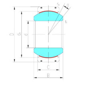 plain bushings bearings GEC360XT-2RS LS