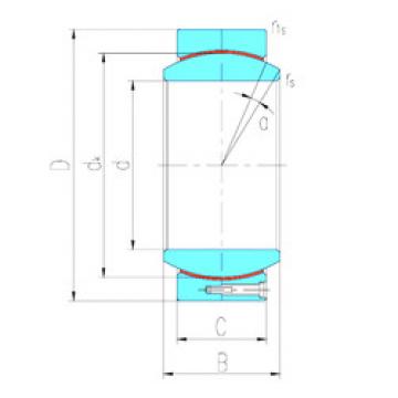 plain bushings bearings GEH220HT LS