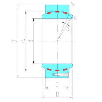 plain bushings bearings GEH500HF/Q LS