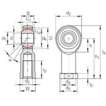 plain bushings bearings GIKR 22 PW INA