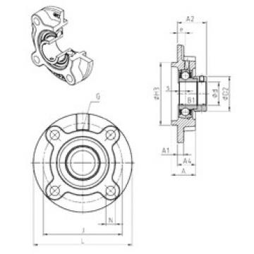 Bearing housed units ESFC202 SNR