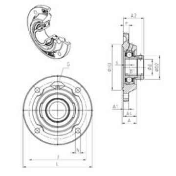 Bearing housed units ESFEE209 SNR