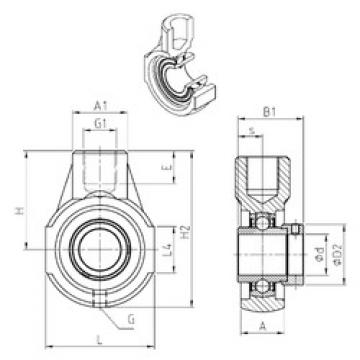 Bearing housed units EXEHE204 SNR