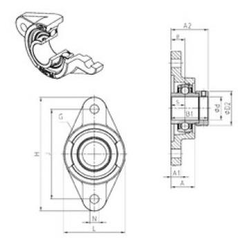 Bearing housed units EXFL204 SNR