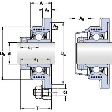 Bearing housed units FYK 40 WR/VL065 SKF