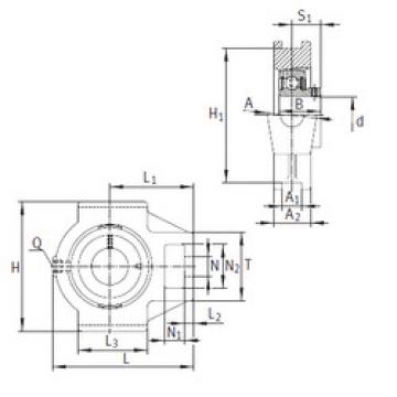 Bearing housed units PTUEY20 INA