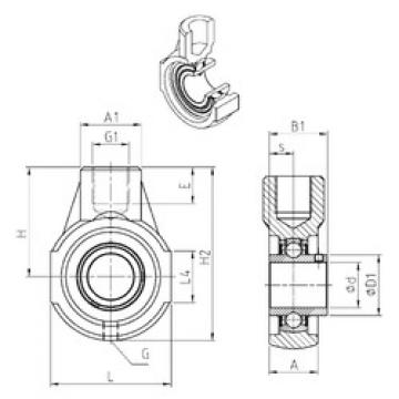 Bearing housed units UCEHE201 SNR