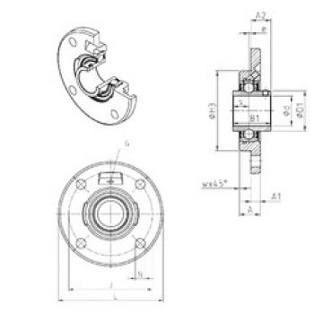 Bearing housed units UCFCE201 SNR