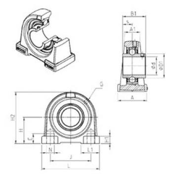 Bearing housed units UCPA205 SNR