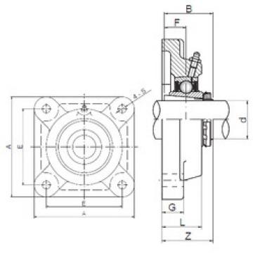 Bearing housed units UKF208 CX