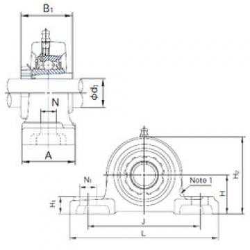 Bearing housed units UKPX20+H2320 NACHI