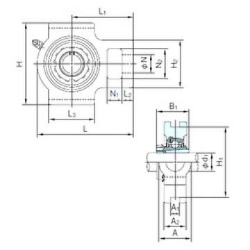 Bearing housed units UKTX07+H2307 NACHI