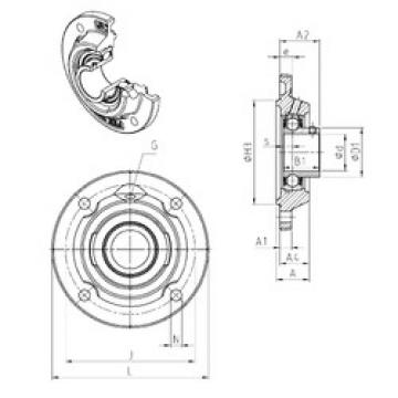 Bearing housed units USFEE208 SNR