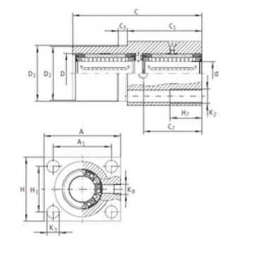 linear bearing shaft KTFN 25 C-PP-AS INA