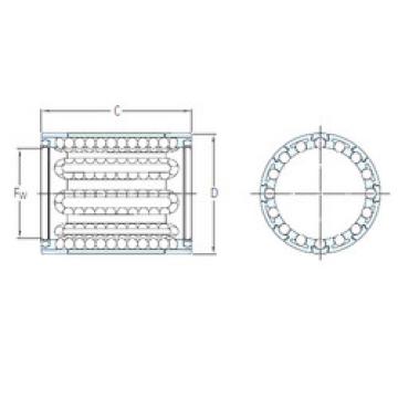 linear bearing shaft LBBR 10-2LS/HV6 SKF