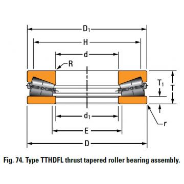 TTHDFL thrust tapered roller bearing T10100V