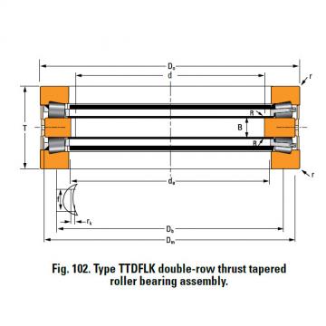 THRUST ROLLER BEARING TYPES TTDWK AND TTDFLK T770DW Thrust Race Double