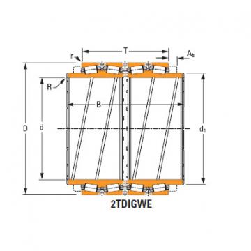 four-row tapered roller Bearings ee261650d 262450Xd