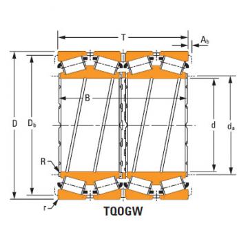 four-row tapered roller Bearings Jl770549dgw Jl770510