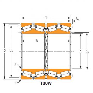 four-row tapered roller Bearings ee324103d 324161d