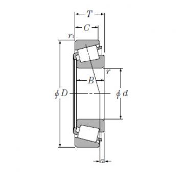 Single Row Tapered Roller Bearings NTN T-LM654642/LM654610