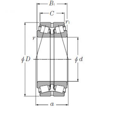 Double Row Tapered Roller Bearings NTN T-8578/8520D+A