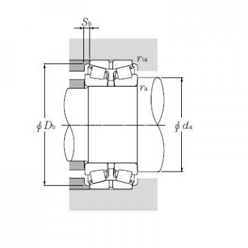 Double Row Tapered Roller Bearings NTN 423160