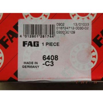 New FAG 6408-C3 NIB