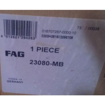 New FAG Schaeffler Spherical Roller Bearing 23080-MB / 23080MB