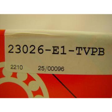 FAG 23026-E1-TVPB Spherical Roller Bearing 130mm ID, 200mm OD, 52mm Width