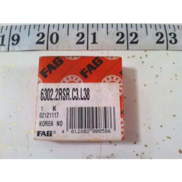 FAG SCHAEFFLER 6302.2RSR.C3.L38 RADIAL AND GROOVE BALL BEARING