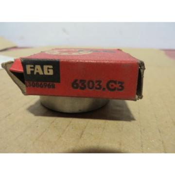 FAG BEARING NEW IN BOX-NEW OLD STOCK # 6303.C3