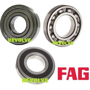 Genuine FAG 6000 Series Deep Groove Ball Bearing - 2RS ZZ Open - Choose Size