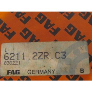 FAG 6211 2ZR C3 Bearing NEW in BOX