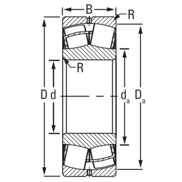 Timken TAPERED ROLLER BEARINGS 23252KEJW507C08C3    