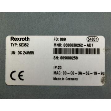 Rexroth SE352 0608830262-AD1 Control Unit