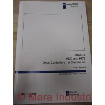 Rexroth 274944 Manual DIAX04 HDD And HDS (Pack of 3)