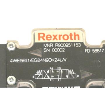 NEW REXROTH R900951153 DIRECTIONAL CONTROL VALVE 4WE661/EG24N9DK24L/V