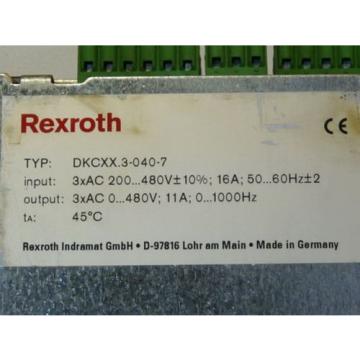 Rexroth Indramat DKC03.3-040-7-FW Eco-Drive Frequenzumrichter Serien Nr. DKC033-