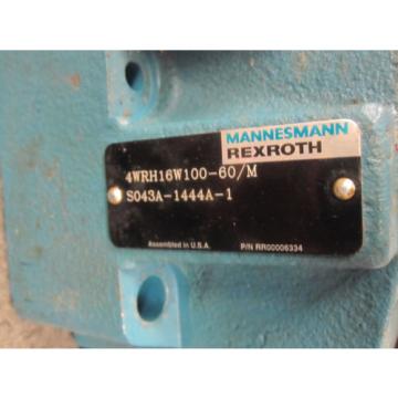 NEW REXROTH DIRECTIONAL CONTROL VALVE 4WRH16W100-60/M S043A-1444A-1