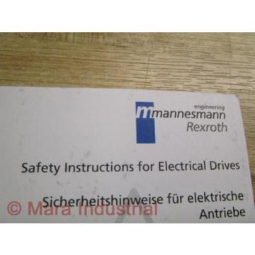 Mannesmann / Rexroth SVS1-MS-P Manual 209-0069-4102-00 (Pack of 3)