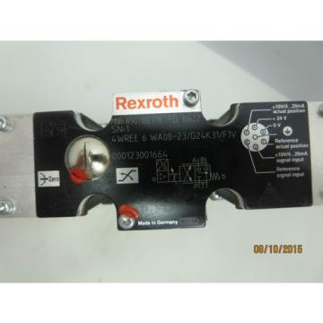 Rexroth Valve 4WREE6WA08-23/G24K31/F1V *USED*