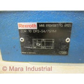Rexroth Bosch R900410875 Valve ZDR 10 DP2-54/75YM - New No Box