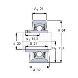 Bearing housed units YAR 204-2FW/VA228 SKF