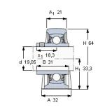 Bearing housed units YAR 204-012-2FW/VA201 SKF