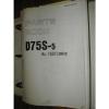 Komatsu NEEDLE ROLLER BEARING D75S-5  PARTS  MANUAL  BOOK  CATALOG TRACK LOADER DOZER SHOVEL GUIDE LIST #5 small image