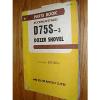 Komatsu NEEDLE ROLLER BEARING D75S-3  PARTS  MANUAL  BOOK  CATALOG TRACK LOADER DOZER SHOVEL GUIDE LIST