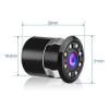 Car Rear View Reverse Parking 8LED Night Vision HD Waterproof  Camera for Volvo