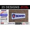 mack renault scania volvo banner sign workshop garage track advertisement