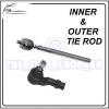 Ford C-Max Volvo C30 S40 C70 RIGHT Inner &amp; Outer Tie Rod End Steering Track Rod